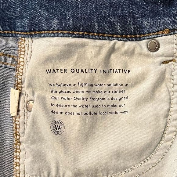 Banana Republic Premium Denim Skinny Indigo Women's 26 Raw Hem Stretch Low Rise - Picture 9 of 12